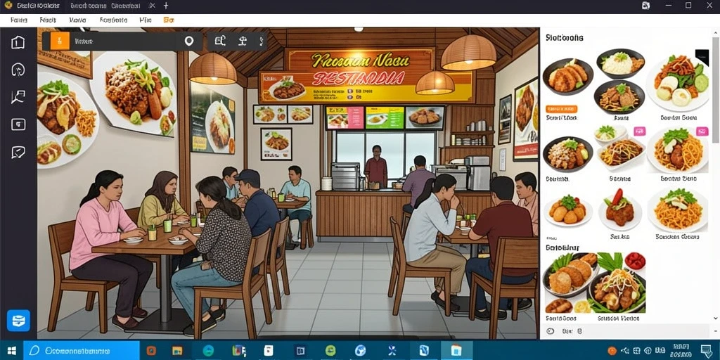 Tampilan antarmuka pengguna yang ramah dan menarik.