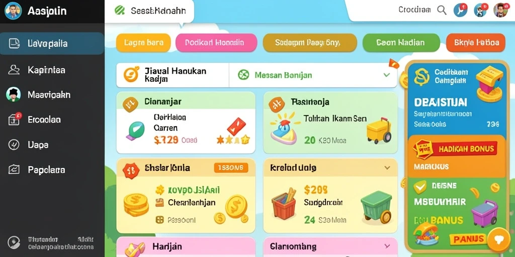 Tampilan antarmuka yang intuitif dan menarik.