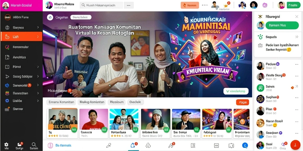 Tampilan antarmuka yang bersih dan menarik.