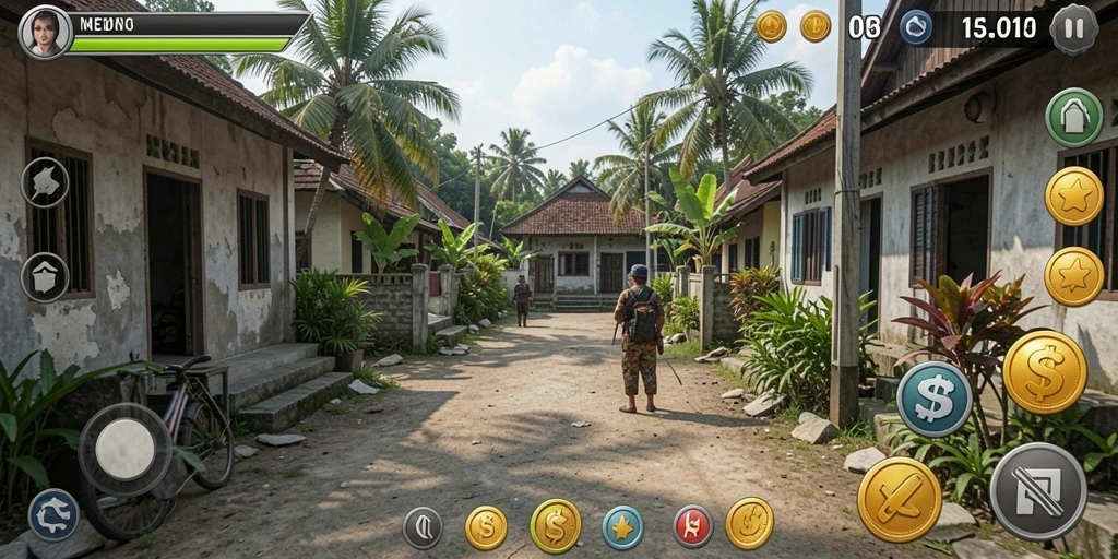 Tampilan antarmuka aplikasi yang menarik dan informatif.