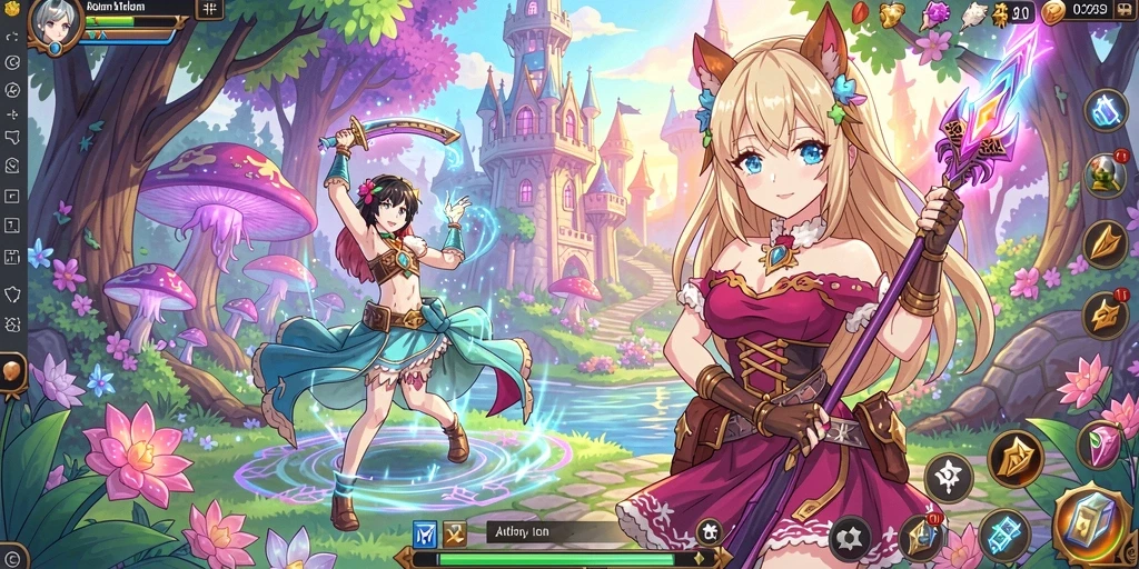 Tampilan antarmuka permainan yang menarik dan user-friendly.